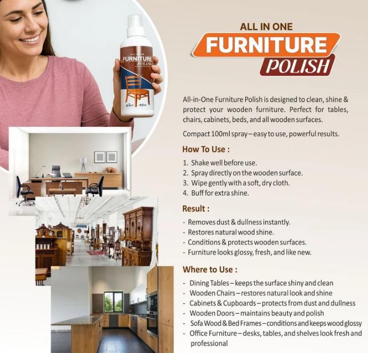 Buy 1 get 2 free All In One Furniture Polish 450 grm